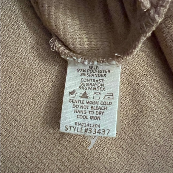 Hem & Thread NWT Tan Waffle Knit Midi Dress size S - Picture 7 of 8